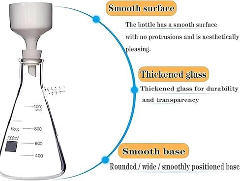 Lab Vacuum Filtration Apparatus Kit, Buchner Funnel Suction Kit with Filtering Flask, Hand Vacuum Pump and Buchner Funnel, for School Physics Educational and Chemical Lab Research in Kuwait