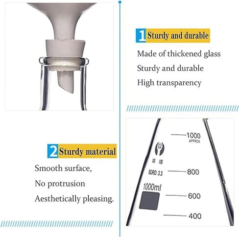 Lab Vacuum Filtration Apparatus Kit, Buchner Funnel Suction Kit with Filtering Flask, Hand Vacuum Pump and Buchner Funnel, for School Physics Educational and Chemical Lab Research in Kuwait