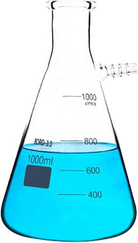 Lab Vacuum Filtration Apparatus Kit, Buchner Funnel Suction Kit with Filtering Flask, Hand Vacuum Pump and Buchner Funnel, for School Physics Educational and Chemical Lab Research in Kuwait