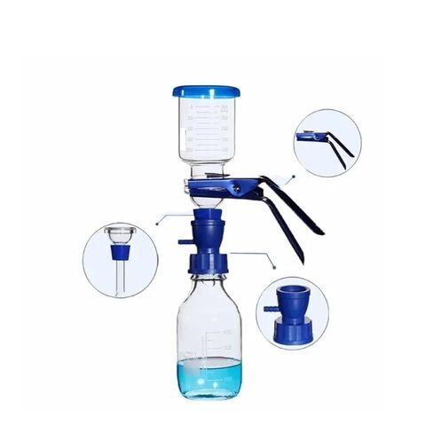 Solvent Filtration Apparatus Set 1000mL Glass Sand Core Vacuum Filter Unit Device Filter Cup 300mL GL45 Screw Receive Bottle 1L in Saudi Arabia