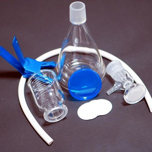 1000 ml Lab Glass Vacuum Sand core Filter kit Filtering Set for Solvent (1000 ml) in Saudi Arabia