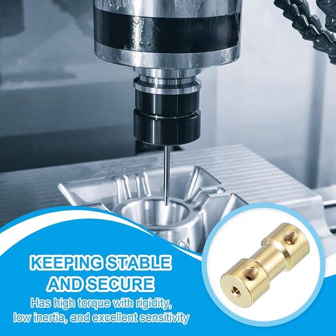 patikil النحاس رمح اقتران مشترك 3mm إلى 3mm، 8 قطع المحرك رمح مقرنة تمديد موصل جامدة كم محول نقل مشترك مع مسامير لrc إطارات السيارات رمح المحرك in Saudi Arabia