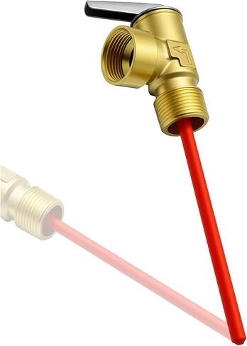 صمام تخفيف ضغط سخان المياه 100 رطل لكل بوصة مربعة، وصلة NPT 3/4 بوصة، الحد الأقصى للإدخال 510,000 وحدة حرارية بريطانية/ساعة يستخدم صمام تحرير الضغط الزنبركي لنظام المياه الباردة والساخنة in Kuwait