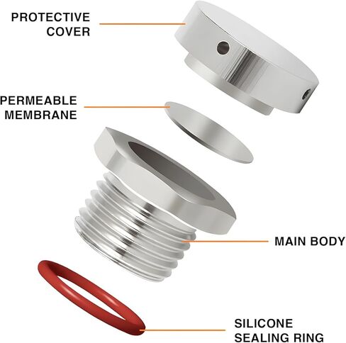 1/4 NPT Stainless Steel Waterproof Breather Valve – Pressure Relief & Ventilation for Hydraulic/Pneumatic Systems, Industrial Enclosures | Dustproof, Rustproof in Kuwait