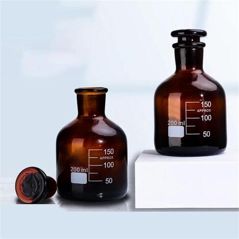 200 مل براون الفم طحن سدادة الزجاج زجاجة مادة السيليكات زجاجة أخذ العينات in Kuwait
