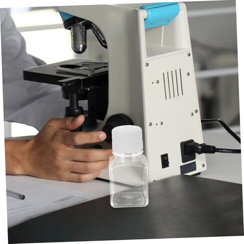 Luxshiny 125ML Plastic Graduated Serum Vial Bottles 2pcs Narrow Mouth Reagent Containers for Laboratory Use for Sample Storage and Dispensing in Kuwait