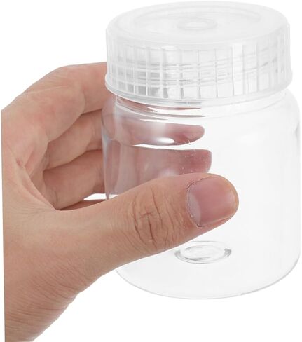 SUPVOX 4pcs Chemical Storage Bottle Laboratory Bottles Lab Reagent Tight Sealing Caps Wide Mouth Containers in Saudi Arabia
