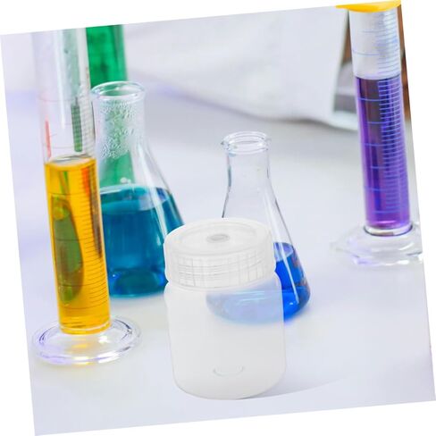 SUPVOX 4pcs Chemical Storage Bottle Laboratory Bottles Lab Reagent Tight Sealing Caps Wide Mouth Containers in Saudi Arabia