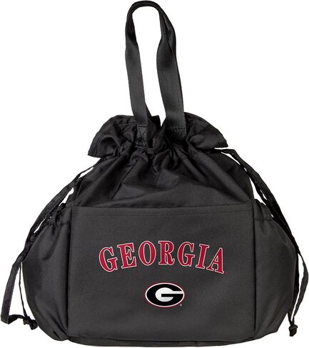 مبرد غداء برباط من الرابطة الوطنية لرياضة الجامعات (NCAA Georgia Bulldogs) - مادة معاد تدويرها صديقة للبيئة، حقيبة حرارية يومية محمولة للعمل أو السفر أو السفر in Saudi Arabia