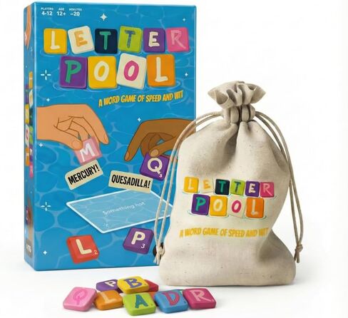 Letterpool: 2-6 لاعبين ألعاب الطاولة للبالغين ، العائلة ، المراهقين ، التوافه ، مزيج ألعاب Word & Card ، ممتعة وسهلة التعلم ألعاب الحفلات للبالغين ليلة اللعبة in Kuwait