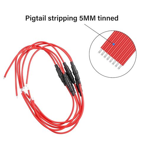 PNGKNYOCN 16 AWG 5x20 مم حامل الصمامات كابل من نوع المسمار المضمن لصمام زجاجي سريع النفخ (6 عبوات) in Saudi Arabia