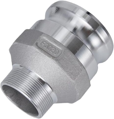 Aluminum Type FR Camlock Fitting, 3" Male Adapter x 2" Male Thread in Saudi Arabia