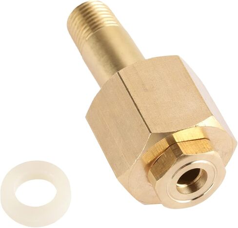 CGA-0 Carbon Dioxide Regulator Inlet Nut and Nipple with Washer, Brass Construction, 15MPa Pressure Rated in Saudi Arabia