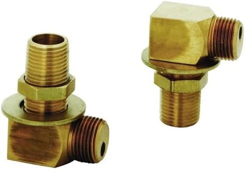 لحلمة T & S 1/2 بوصة Npt، صامولة القفل والغسالة، مجموعة كوع قصير 1/2 بوصة Npt أنثى X ذكر B-0230-K in Kuwait