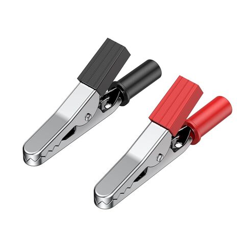 Vibit 30 Pcs 55 mm Metal Alligator Clips Electrical Test Clamps, 5 A Alligator Clamps with Screw & Insulating Boots, Crocodile Crocodile Clips for Car Battery Replacement DIY Crafting in Kuwait