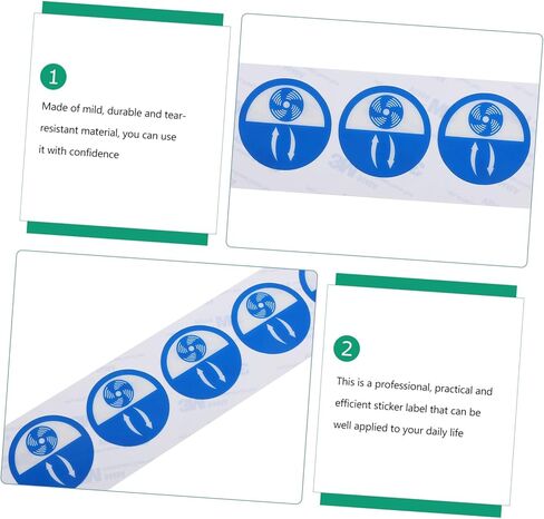 20pcs Equipment Vent Direction Stickers Machine Safety Warning Decals for Practical Use Easy to Apply Vent Indicator Labels in Saudi Arabia