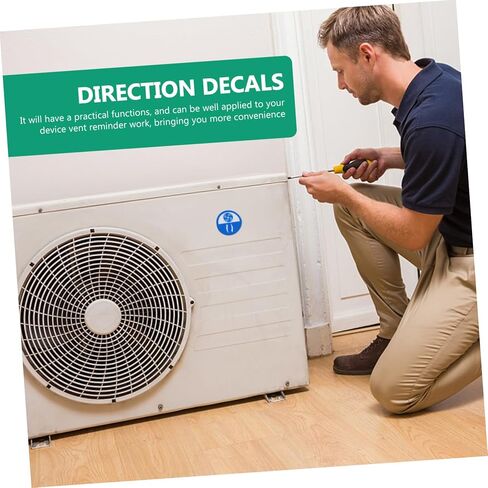 20pcs Equipment Vent Direction Stickers Machine Safety Warning Decals for Practical Use Easy to Apply Vent Indicator Labels in Saudi Arabia