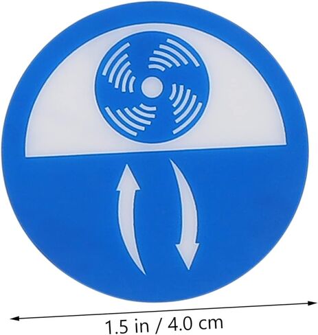 20pcs Equipment Vent Direction Stickers Machine Safety Warning Decals for Practical Use Easy to Apply Vent Indicator Labels in Saudi Arabia