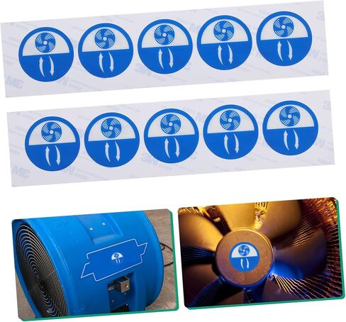 20pcs Equipment Vent Direction Stickers Machine Safety Warning Decals for Practical Use Easy to Apply Vent Indicator Labels in Saudi Arabia
