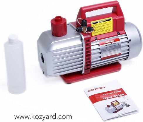 مضخة تفريغ احترافية ذات مرحلتين دوارة 8CFM (25 ميكرون، 3/4 حصان) لإعادة شحن مبردات التدفئة والتهوية وتكييف الهواء/التيار المتردد التلقائي، وتفريغ النبيذ أو الإيبوكسي، وحلب البقر أو الحمل، والطب، وتجهيز الأغذية وما إلى ذلك. in Kuwait