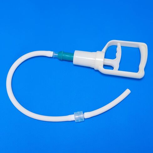 Manual vacuum pump hand, used to extract air from lab glass flask or glass bottle to creact vacuum environment in Kuwait