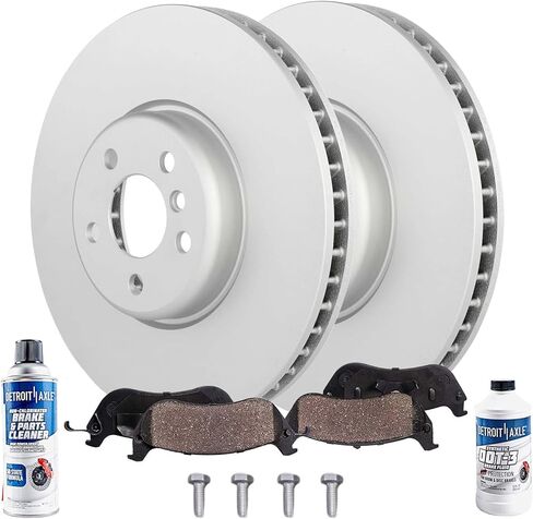 Detroit Axle - Rear Brake Kit for 05-11 Ford Mustang Replacement 2005 2006 2007 2008 2009 2010 2011 Disc Brake Rotors Ceramic Brakes Pads in Saudi Arabia