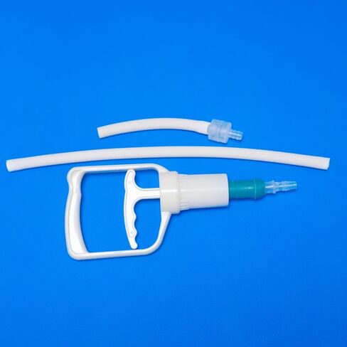 Manual vacuum pump hand, used to extract air from lab glass flask or glass bottle to creact vacuum environment in Kuwait