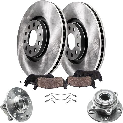Detroit Axle - Rear Brake Kit for 05-11 Ford Mustang Replacement 2005 2006 2007 2008 2009 2010 2011 Disc Brake Rotors Ceramic Brakes Pads in Saudi Arabia