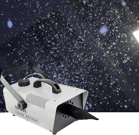 Snow Machine, Snowflake Maker, with Remote Control, Dual Handles, and 1L Tank, for Indoor/Outdoor Use in Christmas, Weddings, Parties, and Photography in Kuwait