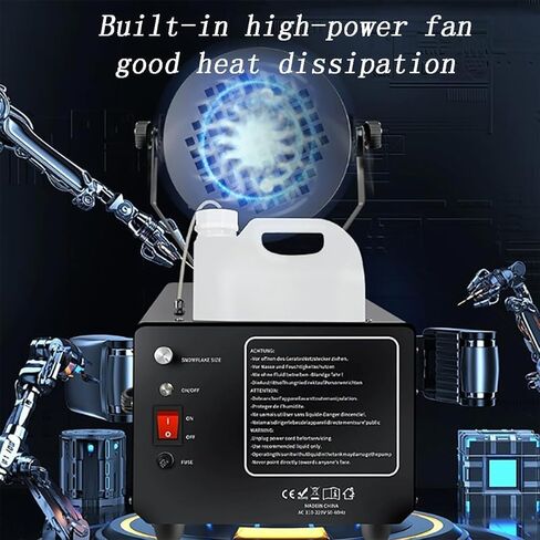 Snow Machine, Professional Snow Maker Machine, with Remote Control, 180° Swing, Realistic Effect, for Outdoors Party Indoor Wedding Christmas in Kuwait