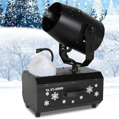 Snow Machine, 2000W 180° Christmas Snow Machine, Manual/Remote, with Flight Case/Remote Control, for Stage Effect, Outdoor and Indoor in Kuwait