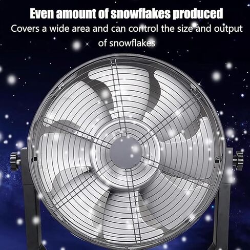 Portable Snow Machine, Artificial Fake Snow Machine, 50㎡ Cover Range and 10 M Spray Distance, Spray Angle Adjustable, for Stage Effect, Festival, Wedding in Kuwait