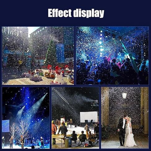 Portable Snow Machine, Artificial Fake Snow Machine, 50㎡ Cover Range and 10 M Spray Distance, Spray Angle Adjustable, for Stage Effect, Festival, Wedding in Kuwait