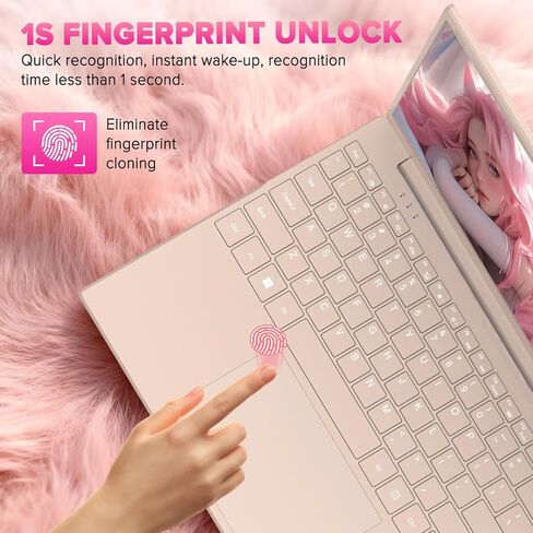 T156A 15.6 "كمبيوتر محمول ، 32 جيجابايت ذاكرة الوصول العشوائي + 1TB NVME SSD ، Intel N150 رباعي النواة (حتى 3.6 جيجا هرتز) ، شحن USB-C ، بطارية 8000 مللي أمبير في الساعة ، لوحة المفاتيح الخلفية ، عرض FHD ، كاميرا الويب الخاصة بالخصوص in Kuwait