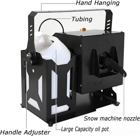 1500W Stage Snow Machine, Professional Outdoor and Indoor Stage DJ Party Snowflake Maker, with Remote Control, 6-8M Injection Distance, Adjustable Snowflake in Kuwait