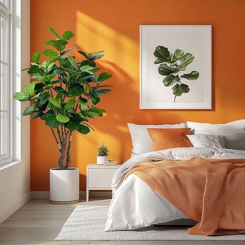 أوراق Filddle الاصطناعية TREE TREE 8FT ، FAUX TREE TREE INDOOR TREENTELSION TREEN in Kuwait