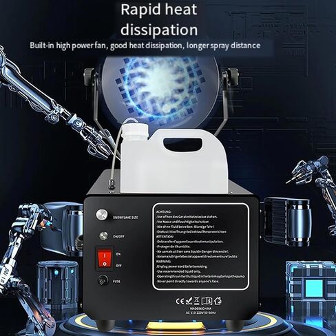 2000W Professional Snow Machine, Indoor & Outdoor Snow Making Machine, with Remote Control, 6~8 Meters Spray Distance, for Wedding Party Holidays in Kuwait