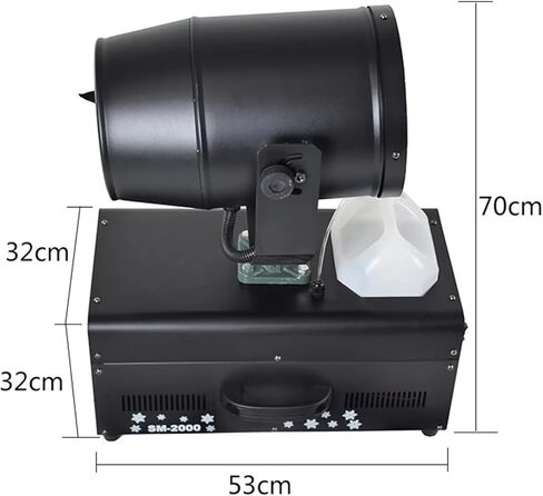 2000W Professional Snow Machine, Indoor & Outdoor Snow Making Machine, with Remote Control, 6~8 Meters Spray Distance, for Wedding Party Holidays in Kuwait