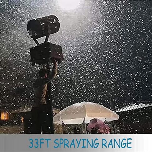 2000W Outdoor Snow Machine, Snowflake Spraying Machine, 180° Moving Head, Snowflake Maker, for Outdoors Party Indoor Wedding Christmas in Kuwait