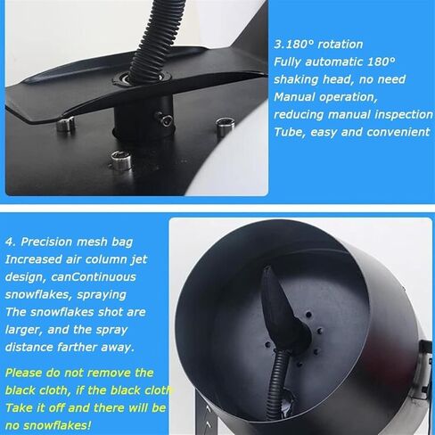 Professional Snow Machine, 180° Adjustable Snow Maker, with Remote Control, Suitable for Birthday Parties, Friends/Family Gatherings in Kuwait