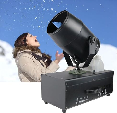 Snow Machine, Professional Shaking Head Snowflake Machine, 180° Moving Head,Snow Making Machine for Stage Wedding Holidays Parties in Kuwait
