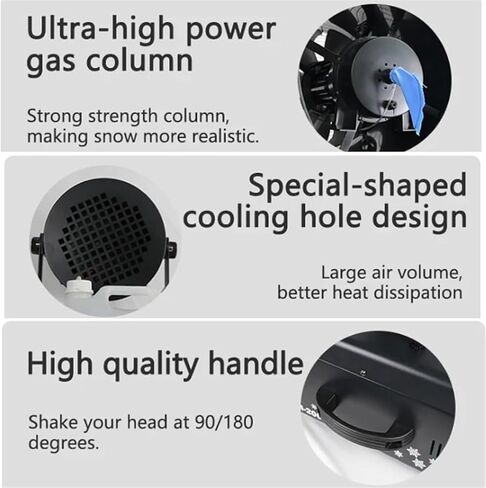 Snow Machine, Professional Shaking Head Snowflake Machine, 180° Moving Head,Snow Making Machine for Stage Wedding Holidays Parties in Kuwait