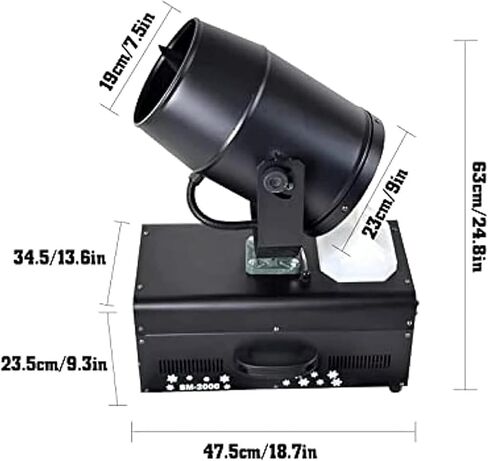 Snow Machine, Professional Shaking Head Snowflake Machine, 180° Moving Head,Snow Making Machine for Stage Wedding Holidays Parties in Kuwait