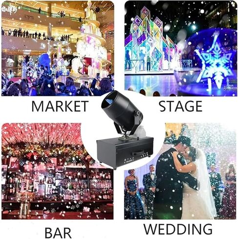 Snow Machine, Professional Shaking Head Snowflake Machine, 180° Moving Head,Snow Making Machine for Stage Wedding Holidays Parties in Kuwait