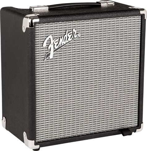 Fender Squier Sonic Bronco Bass - Tahitian Coral Bundle with Rumble 15 Amplifier, Instrument Cable, Tuner, Strap, and Austin Bazaar Instructional DVD in Kuwait