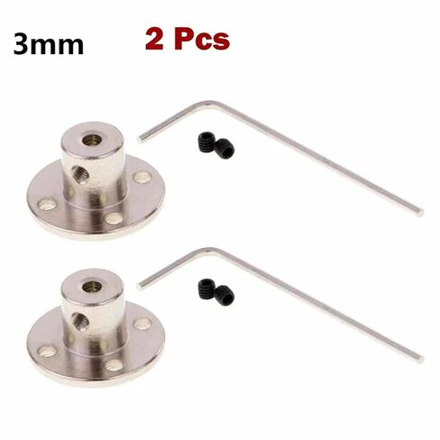 2PCS Flange Rigid Shaft Coupling Coupler Collar Clamp Bracket Motor Guide Shaft Coupler Connector 3mm/4mm/5mm/6mm(4mm) in Saudi Arabia