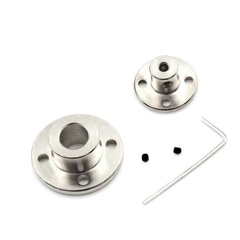 2PCS Flange Rigid Shaft Coupling Coupler Collar Clamp Bracket Motor Guide Shaft Coupler Connector 3mm/4mm/5mm/6mm(4mm) in Saudi Arabia