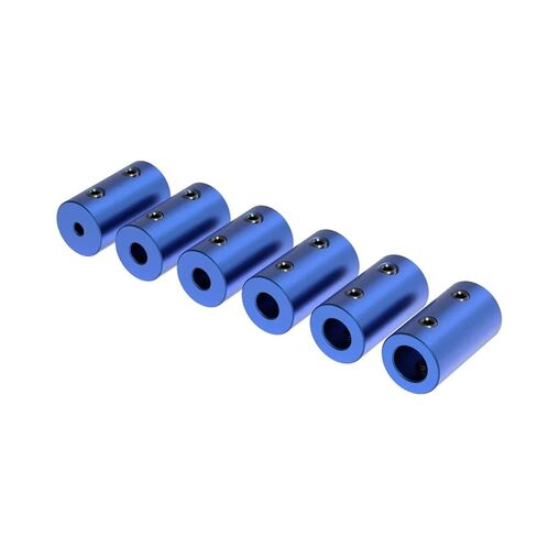 1 قطعة وصلات سبائك الألومنيوم تتحمل الأزرق مقرنة عمود مرن طابعات ثلاثية الأبعاد محرك متدرج جزء (6 مللي متر إلى 7 مللي متر) in Kuwait