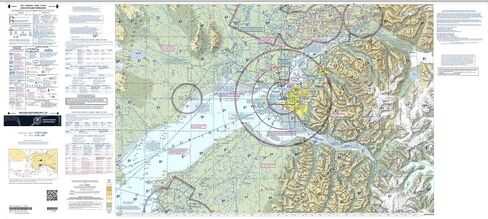 Expired FAA Anchorage Terminal Area Chart (TANC) - Wrapping Paper, Decoration, Training Use in Kuwait