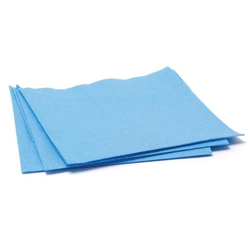 SurgiMac Blue Sterilization Wrap Tear Proof Fabric Disposable CSR Wrap Single Layer Cellulose EO Gas Compatible Latex Free Wraps First Aid Supplies Emergency Supplies (500, 15 X 15") in Saudi Arabia